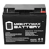Mighty Max Battery 12V 18AH SLA Battery Replacement for Panasonic LCRC1217P - 4 Pack ML18-12MP4167337399